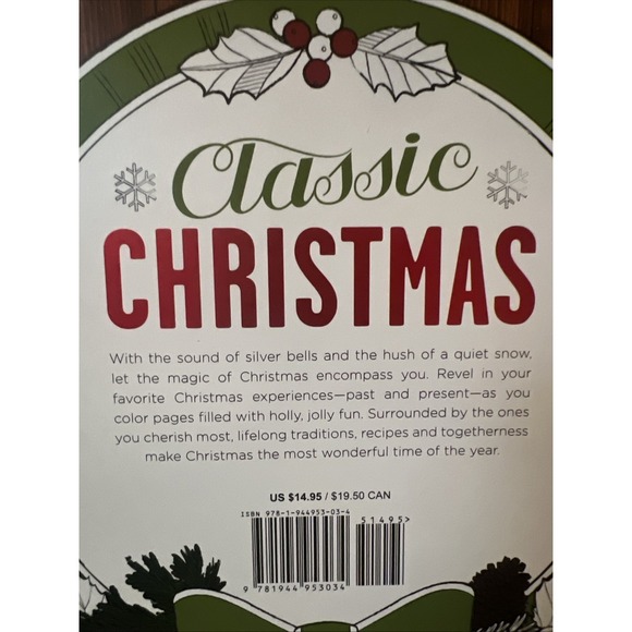 Classic Christmas - Adult Paperback By Loehrer, Matt - 2016 Printed On One Side - Picture 3 of 16